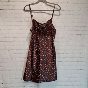 Delicates black polka dot chemise